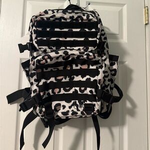 Wolfpak 35l Black and White Leopard Print Backpack